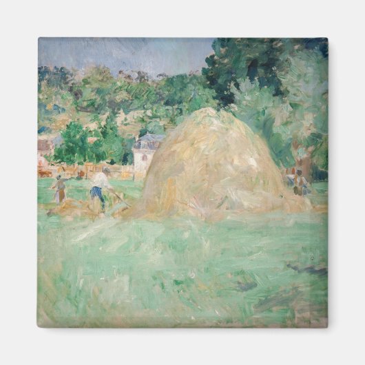 Berthe Morisot - Hooibergen bij Bougival Magneet (Voorkant)