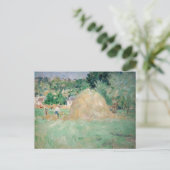 Berthe Morisot - Hooimijten bij Bougival Briefkaart (Staand voorkant)