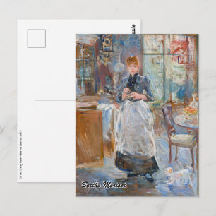 Berthe Morisot - In de eetkamer Briefkaart