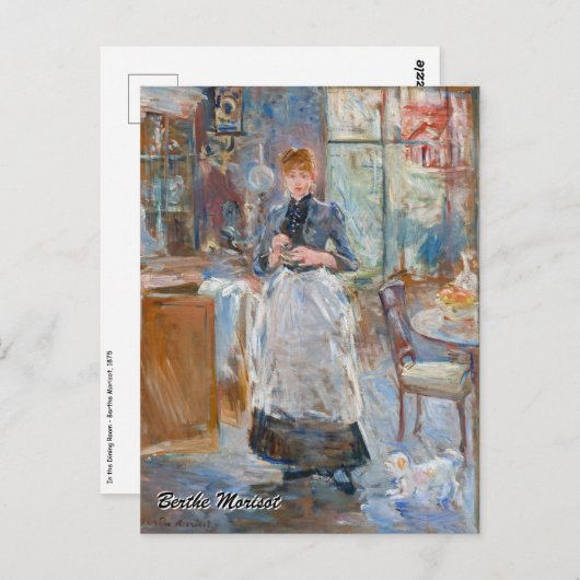 Berthe Morisot - In de eetkamer Briefkaart (Voorkant / Achterkant)
