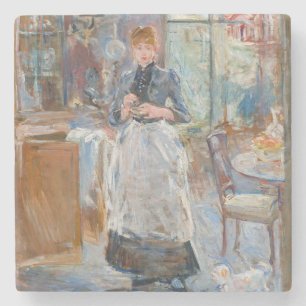 Berthe Morisot - in de mijnruimte Stenen Onderzetter