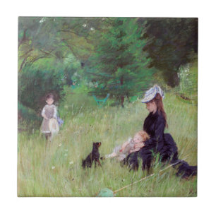 Berthe Morisot - In een park / Dans le parc Tegeltje