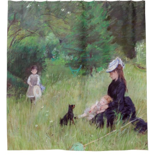 Berthe Morisot - in een Park Douchegordijn (Voorkant)