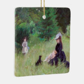 Berthe Morisot - In een park Keramisch Ornament (Rechts)