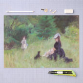 Berthe Morisot - in een Park Tissuepapier (Craft)