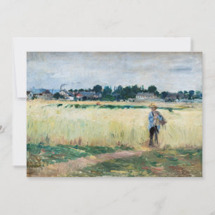 Berthe Morisot - In het korenveld bij Gennevillier Bedankkaart