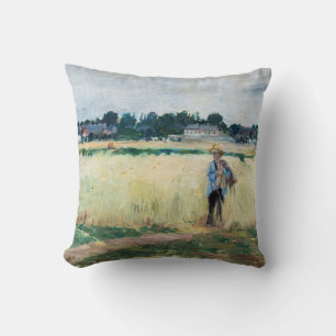 Berthe Morisot - In het korenveld bij Gennevillier Kussen