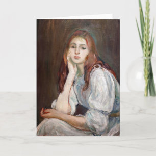 Berthe Morisot - Julie Daydreaming Kaart