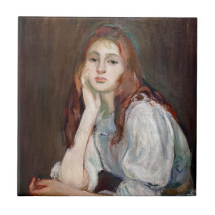 Berthe Morisot - Julie Daydreaming Tegeltje