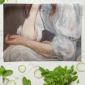 Berthe Morisot - Julie Daydreaming Theedoek (Gevouwen)