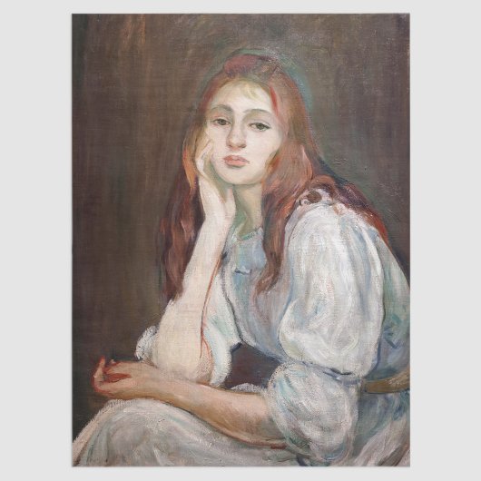 Berthe Morisot - Julie Daydreaming Tissuepapier