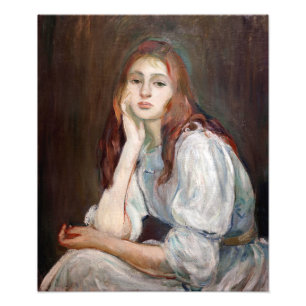 Berthe Morisot - Julie droomt Foto Afdruk