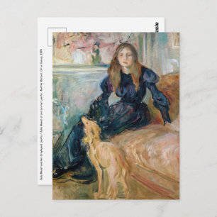 Berthe Morisot - Julie en haar Greyhound Laerte Briefkaart