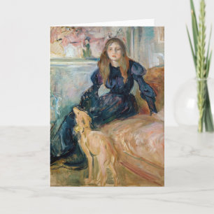 Berthe Morisot - Julie en haar Greyhound Laerte Kaart