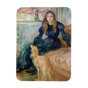 Berthe Morisot - Julie en haar Greyhound Laerte Magneet