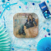 Berthe Morisot - Julie en haar Greyhound Laerte Papieren Bordje (Feest)