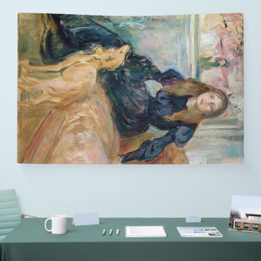 Berthe Morisot - Julie en haar Greyhound Laerte Spandoek (Beurs)