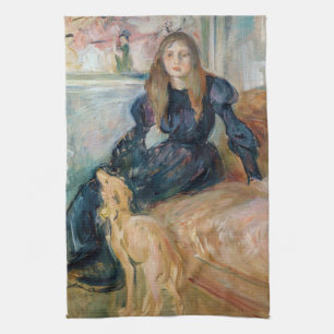 Berthe Morisot - Julie en haar Greyhound Laerte Theedoek