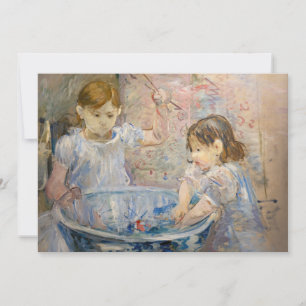 Berthe Morisot - Kinderen bij het bassin Bedankkaart