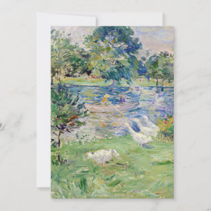 Berthe Morisot - Meisje in een boot met ganzen Kaart