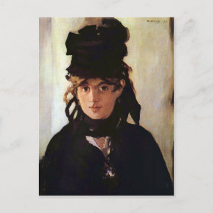 Berthe Morisot met een boeket viooltjes, Manet Briefkaart