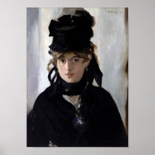 Berthe Morisot met een bruut van Violets, Manet Poster
