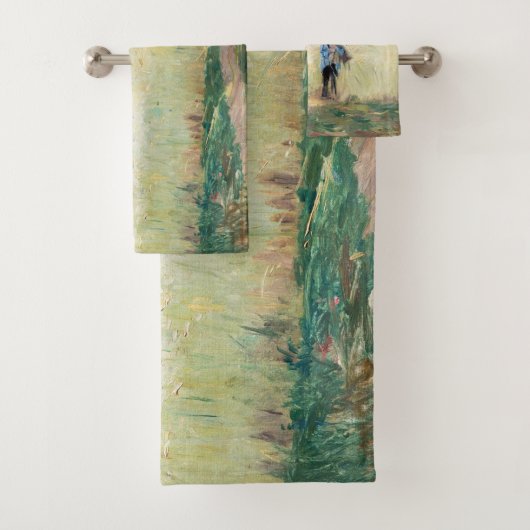 Berthe Morisot - Op Wheatfield in Gennevillier Bad Handdoek (Insitu)