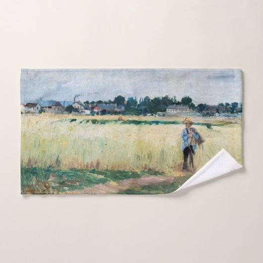 Berthe Morisot - Op Wheatfield in Gennevillier Bad Handdoek (Handdoek)