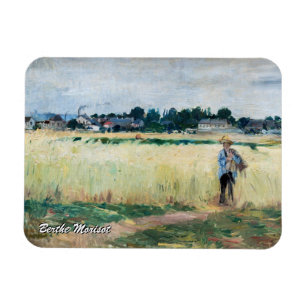 Berthe Morisot - Op Wheatfield in Gennevillier Magneet