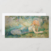 Berthe Morisot - Shepherdess Resting Bedankkaart (Voorkant / Achterkant)