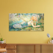 Berthe Morisot - Shepherdess Resting Canvas Afdruk (Insitu (Woonkamer))