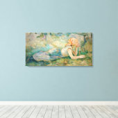 Berthe Morisot - Shepherdess Resting Canvas Afdruk (Insitu (Houten vloer))