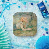 Berthe Morisot - Shepherdess Resting Papieren Bordje (Feest)