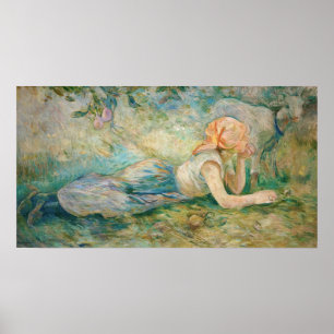 Berthe Morisot - Shepherdess Resting Poster