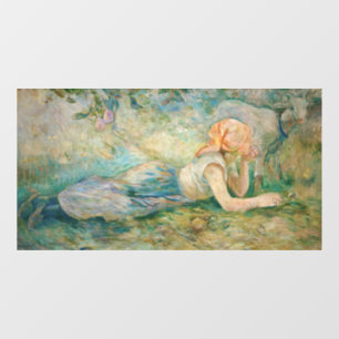 Berthe Morisot - Shepherdess Resting Raamsticker