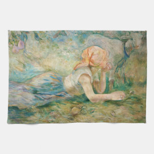 Berthe Morisot - Shepherdess Resting Theedoek