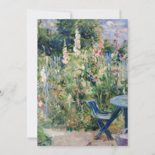 Berthe Morisot - Stockrozen Bedankkaart