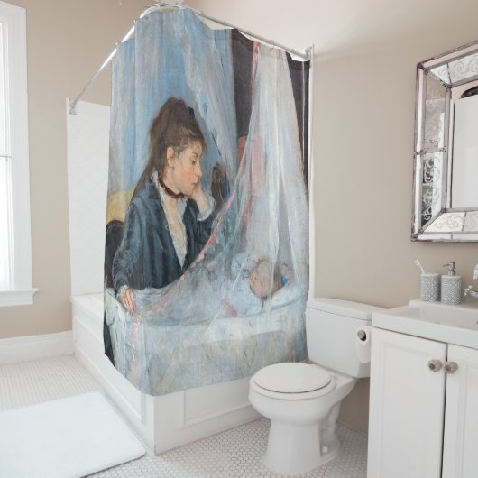 Berthe Morisot - The Cradle Douchegordijn (In situ)