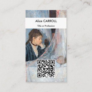 Berthe Morisot - The Cradle - QR Code Visitekaartje