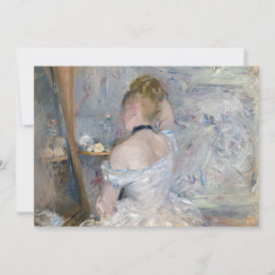 Berthe Morisot - Vrouw bij haar toilet Bedankkaart