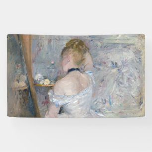 Berthe Morisot - Vrouw bij haar toilet Spandoek