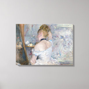 Berthe Morisot - Vrouw bij Haar Toilette Canvas Afdruk