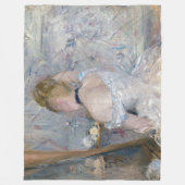 Berthe Morisot - Vrouw bij Haar Toilette Fleece Deken (Voorkant)