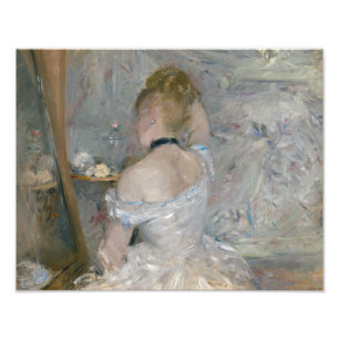 Berthe Morisot - Vrouw bij Haar Toilette Foto Afdruk