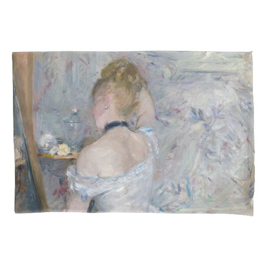 Berthe Morisot - Vrouw bij Haar Toilette Kussensloop (Voorkant)