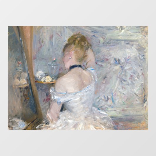 Berthe Morisot - Vrouw bij Haar Toilette Raamsticker (Vel)