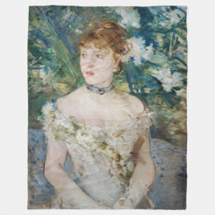 Berthe Morisot - Young Girl in a Ball Gown Fleece Deken