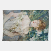 Berthe Morisot - Young Girl in a Ball Gown Theedoek (Horizontaal)