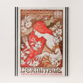 Berthon Art Nouveau Lady Giant Lily Puzzle (Vertical)