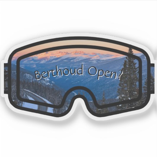 Berthoud Open Custom-Cut Vinyl Sticker (Devant)
